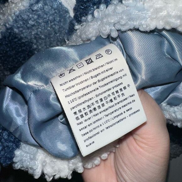 CBIANA blue and white fleece Full Zip Jacket - Picture 13 of 13